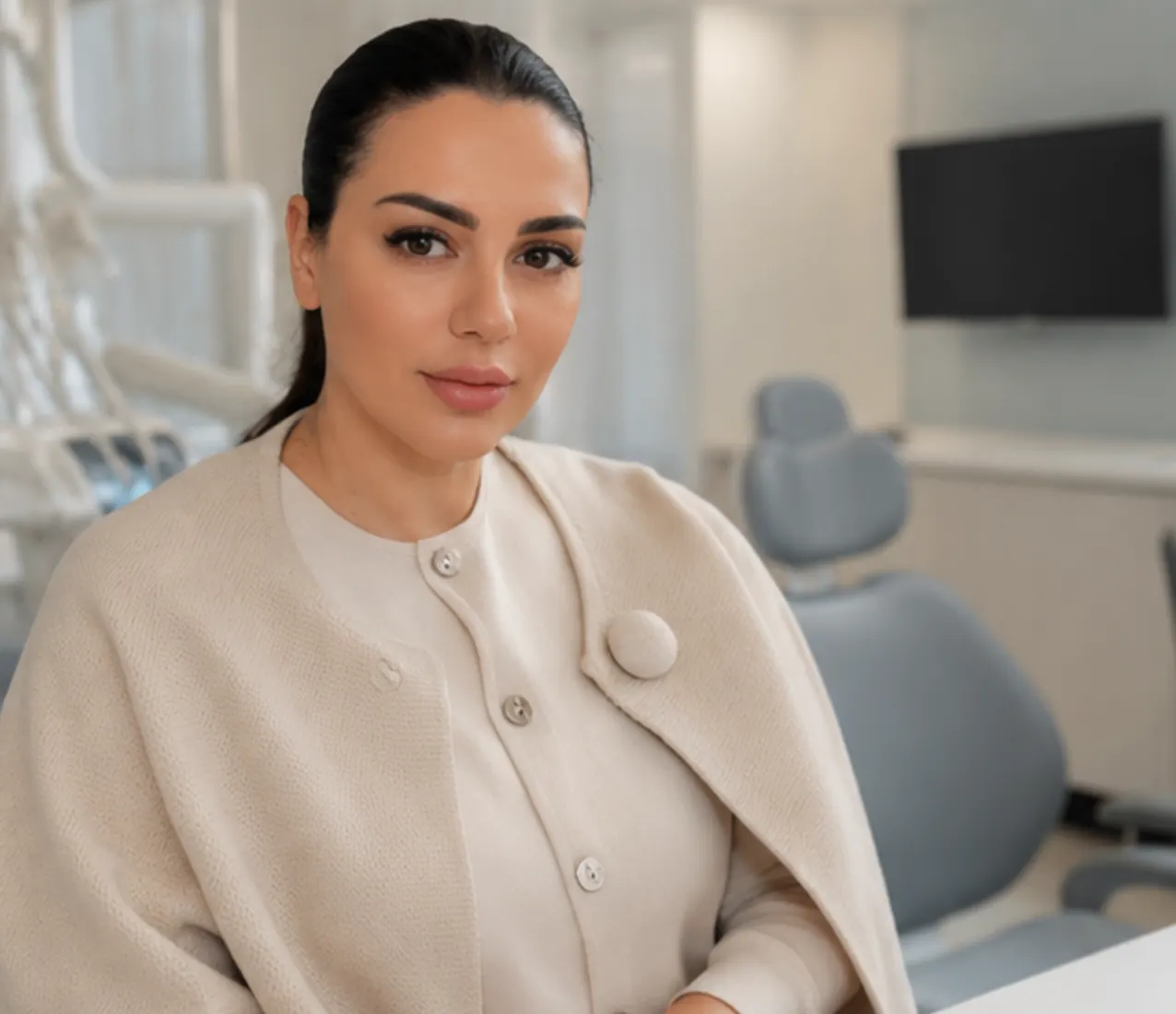 Eleni in der modernen Partnerklinik in Tirana